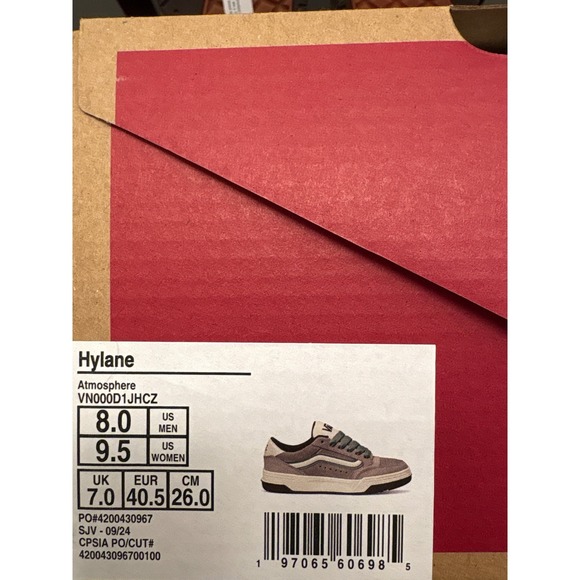 New Vans Hylane Atmosphere Women's Low Top Skate Shoes Beige Size 9.5 - Picture 6 of 6